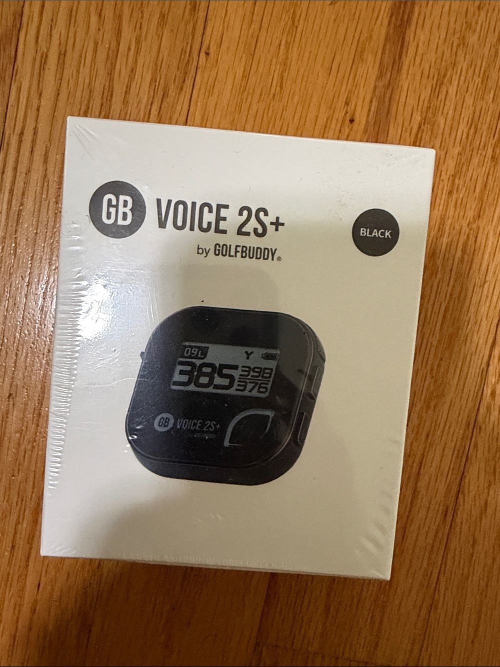 GB Voice 2S+ by GOLFBUDDY - Black Golf GPS Voice Rangefinder